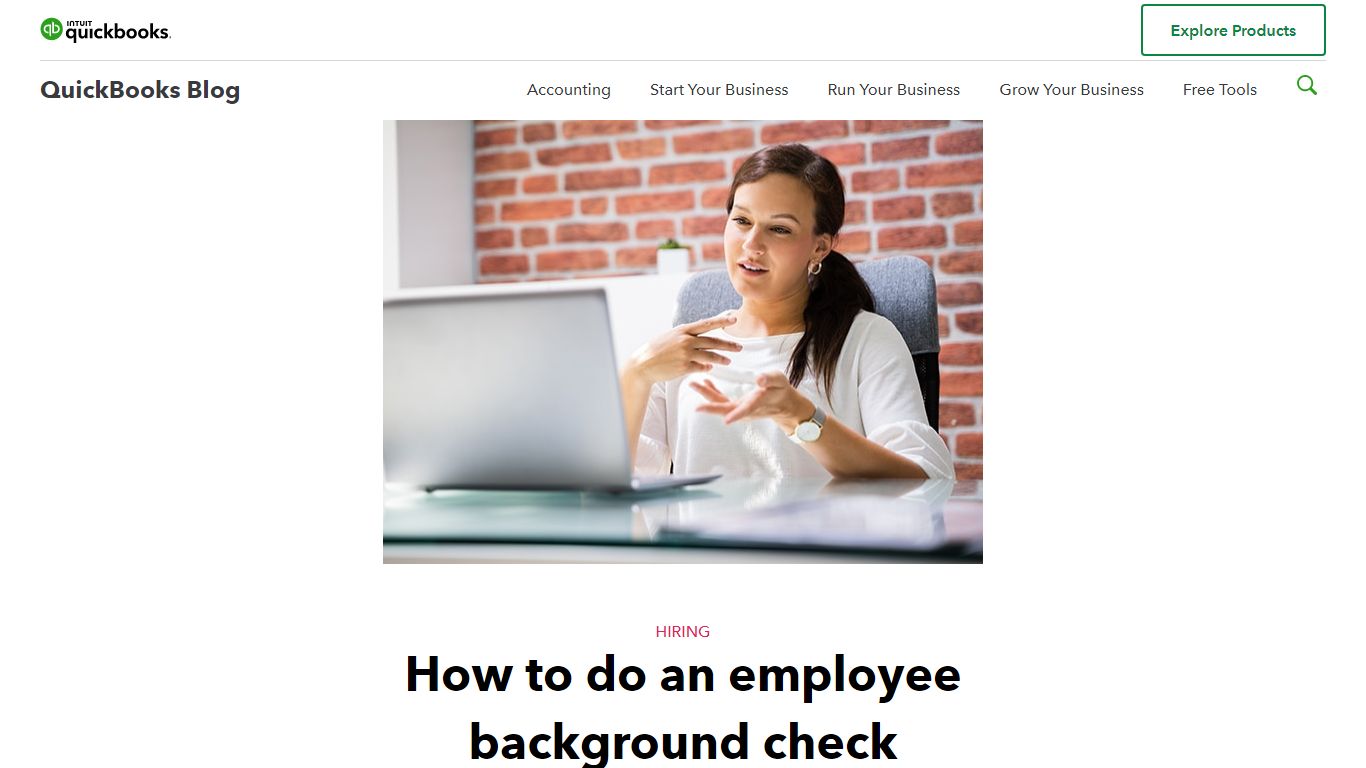 How to do an employee background check - Article - QuickBooks